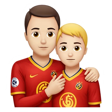 Galatasar lı bir taraftar fenerli bir taraftara sarırıp sus işareti yapıyor sticker