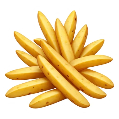 yellow patato fries sticker
