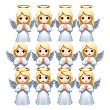 10 angels sticker
