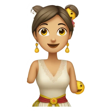 Women in the feria  sticker