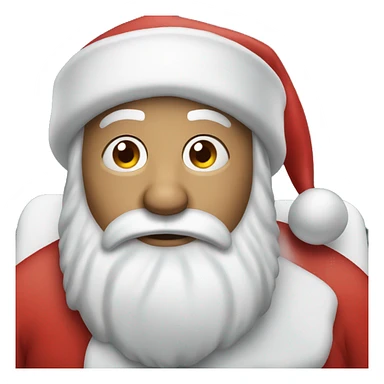 santa laying down sticker