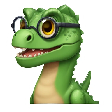 dinosauro con occhiali  sticker