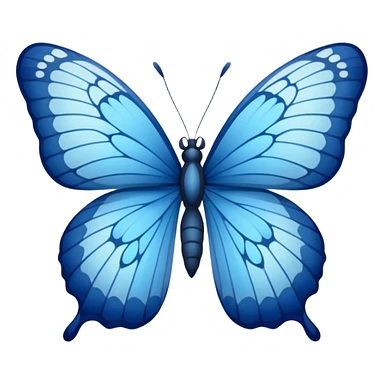 blue butterfly smll sticker