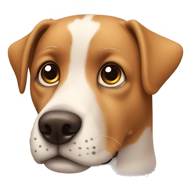 Dog with Hearts in his eyes sticker