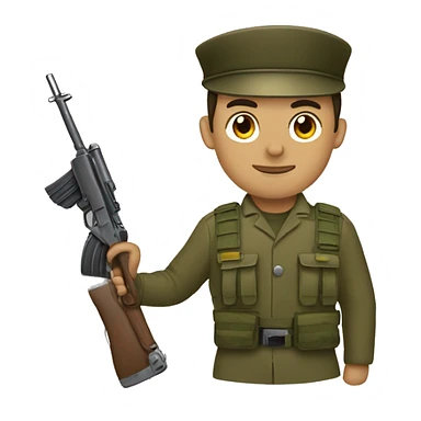 SOLDADOR CON SUS IMPLEMENTOS sticker