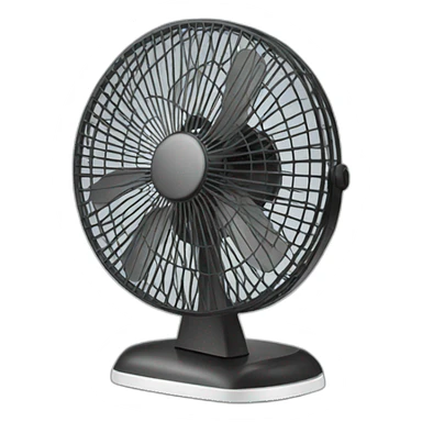 Desk fan sticker