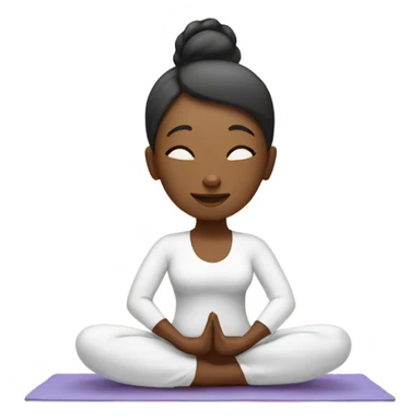 yoga woman sticker