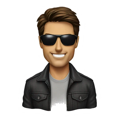 Tom Cruise with sunglasses  sticker