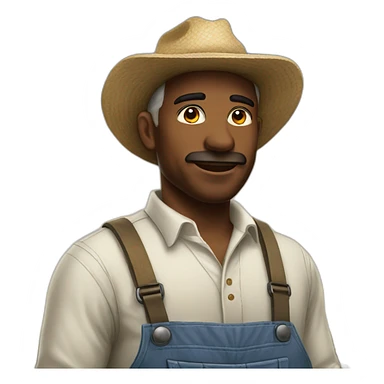 A cotton farmer sticker