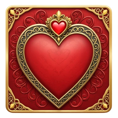 heart with gothic tarot cards sticker