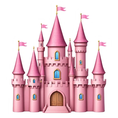 Pink castle  sticker