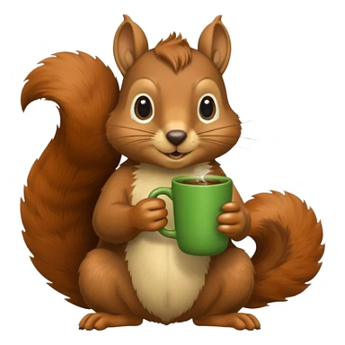 Ardilla tomando mate sticker