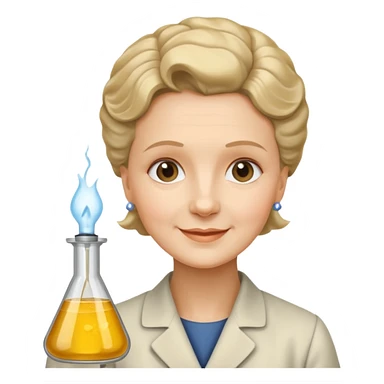 marie curie french scientific sticker
