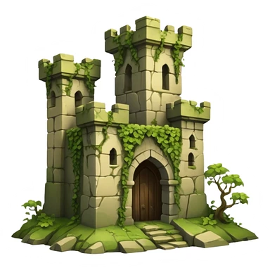 ruined castle sticker