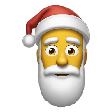 Santa clause Simpsons sticker