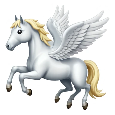 horse flying  sticker