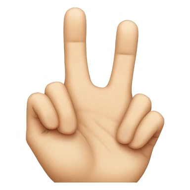 Hands with little finger up sticker