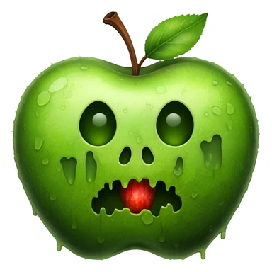 Moldy apple  sticker