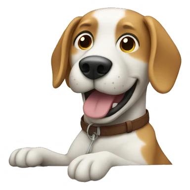 Dog riding in car sticker