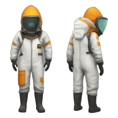 Hazmat Suit from rust game sticker