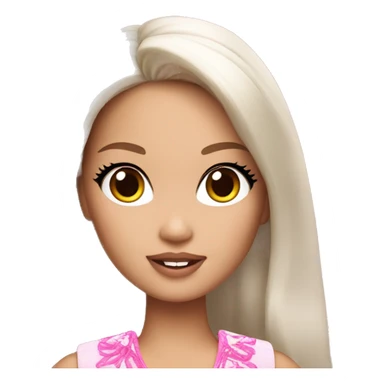 Beautiful Barbie asian sticker