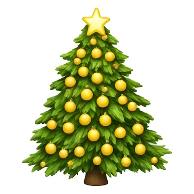 Christmas Tree yellow sticker