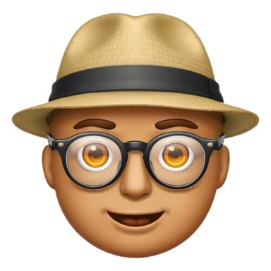 emoji wearing glasses gandgster sticker