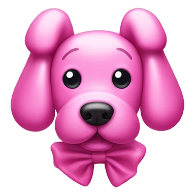 pink balloon dog sticker