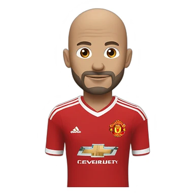 Ten hag maillot Manchester united  sticker
