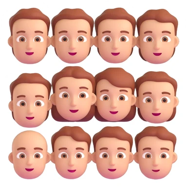 humans with face expressions sticker