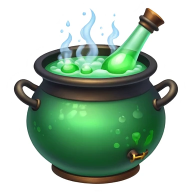 a cauldron of potions  sticker