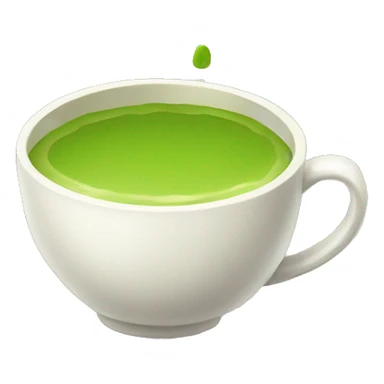 A cup of matcha  sticker