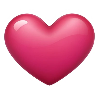 Dark pink red heart sticker
