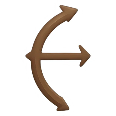 curved arrow sticker