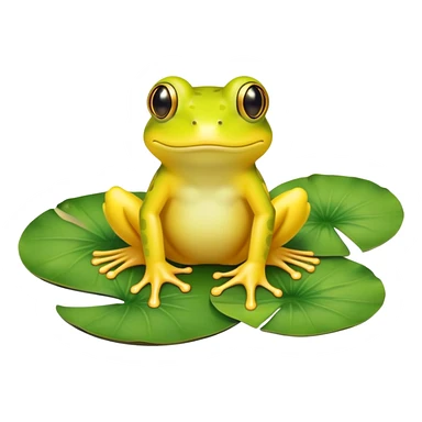 Lemon frog sticker