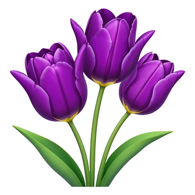 Purple tulips sticker