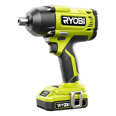 Ryobi R18ID2-0 Impact Wrench 1/4" Hex 18V ONE+ 200Nm with battery emoji style  sticker