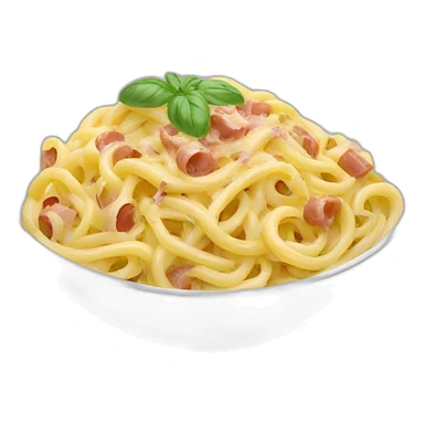 bowl of carbonara pasta  sticker