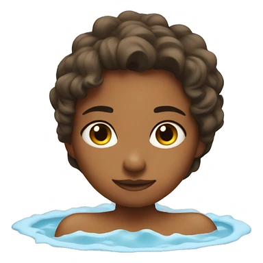 girl in hot tub sticker