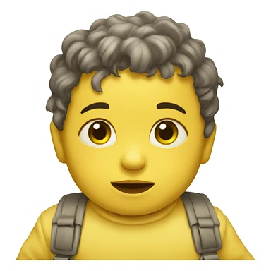 Yellow baby with quaff sticker