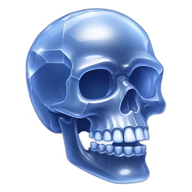 Crystal skull sticker