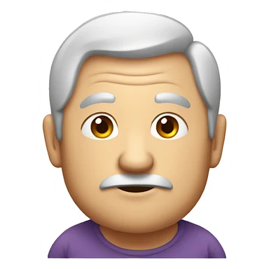 An old man with big belly sticker