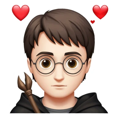 harry potter with vs love written sticker