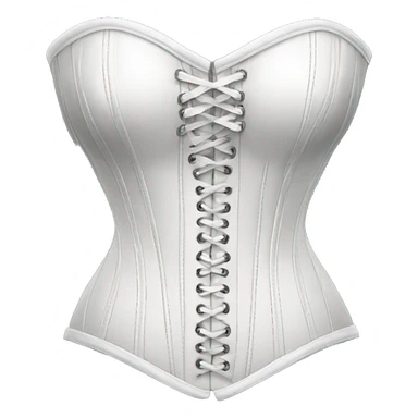 white corset sticker