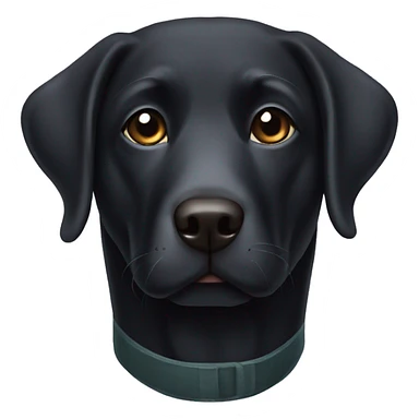 old black labrador  sticker