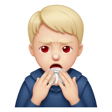 kid sneezing into tisue















 sticker