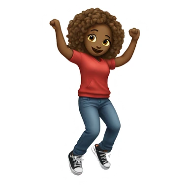 girl dancing hip hop  sticker