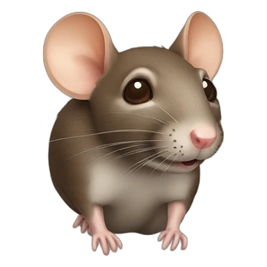 Brown rat sticker