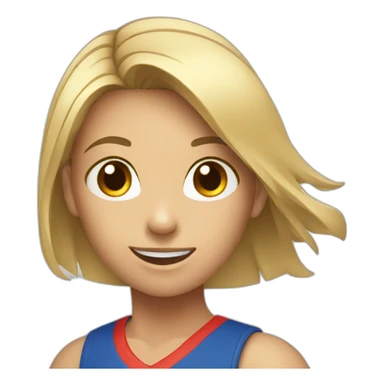 girl playing volleybal sticker