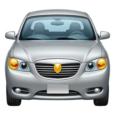 car in middle traffic lane emoji sticker